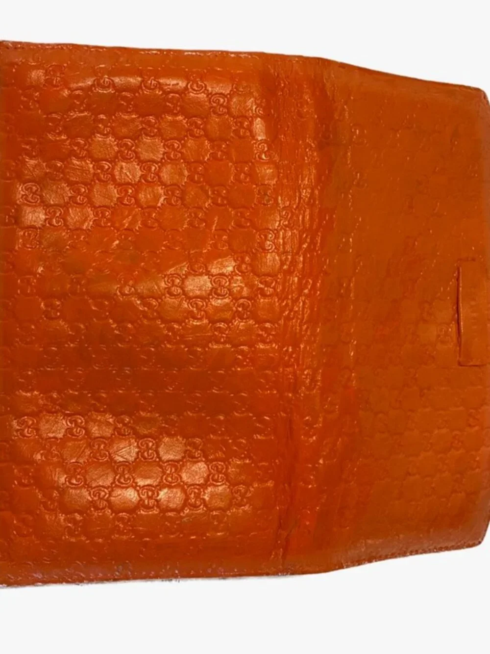 Authentic Gucci Microguccissima Continental Flap Wallet – Custom Tangerine Finis